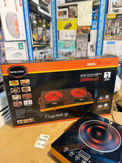 Silver curst Infrared Electric stove total 7000w .single 3500w