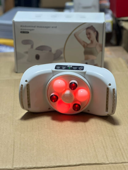 Abdominal Massager Belt ML-116A/B - Heat Therapy Rechargeable Waist & Belly Massager