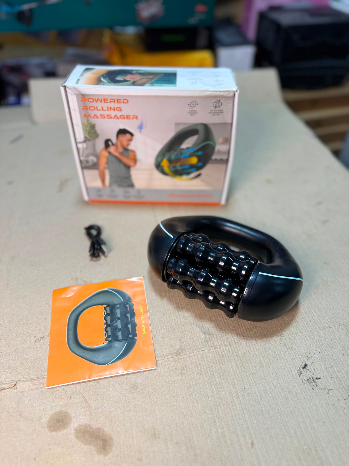 Powered Rolling Massager - USB Rechargeable Deep Tissue Roller