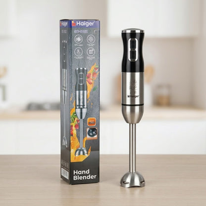 Haiger Stainless Steel Hand Blender SC-1152 - Stick Blender for Soups, Smoothies & Sauces