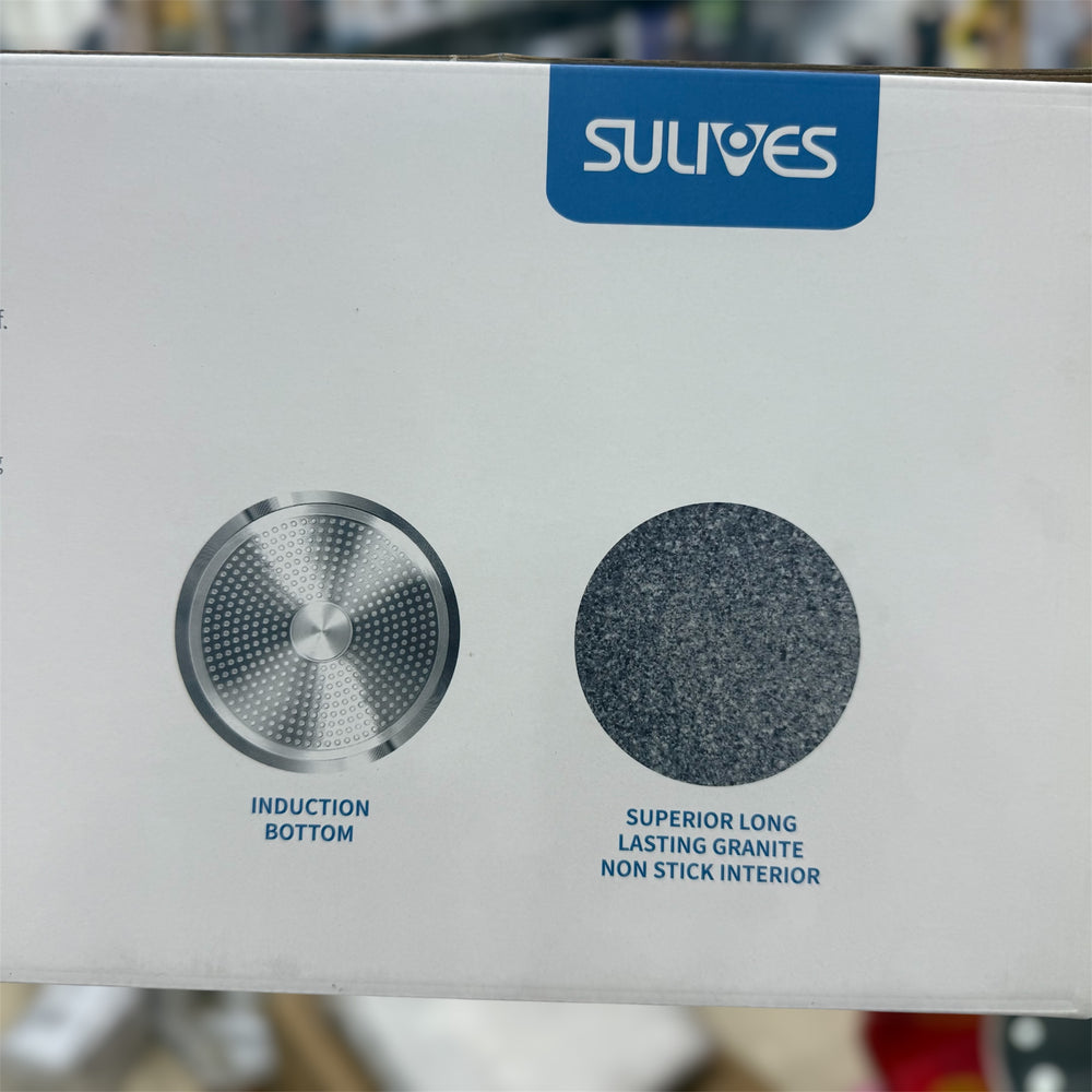 Amazon Sulives 8pcs Aluminium Non Stick Cookware Set