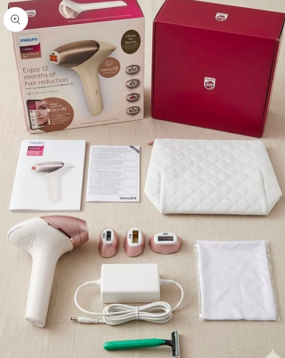 Philips Lumea IPL 9900 Series Hair Removal Device (SenseIQ Technology)