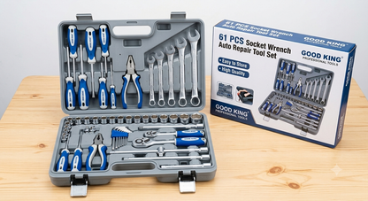 GOOD KING 61 PCS Socket Wrench Auto Repair Tool Set