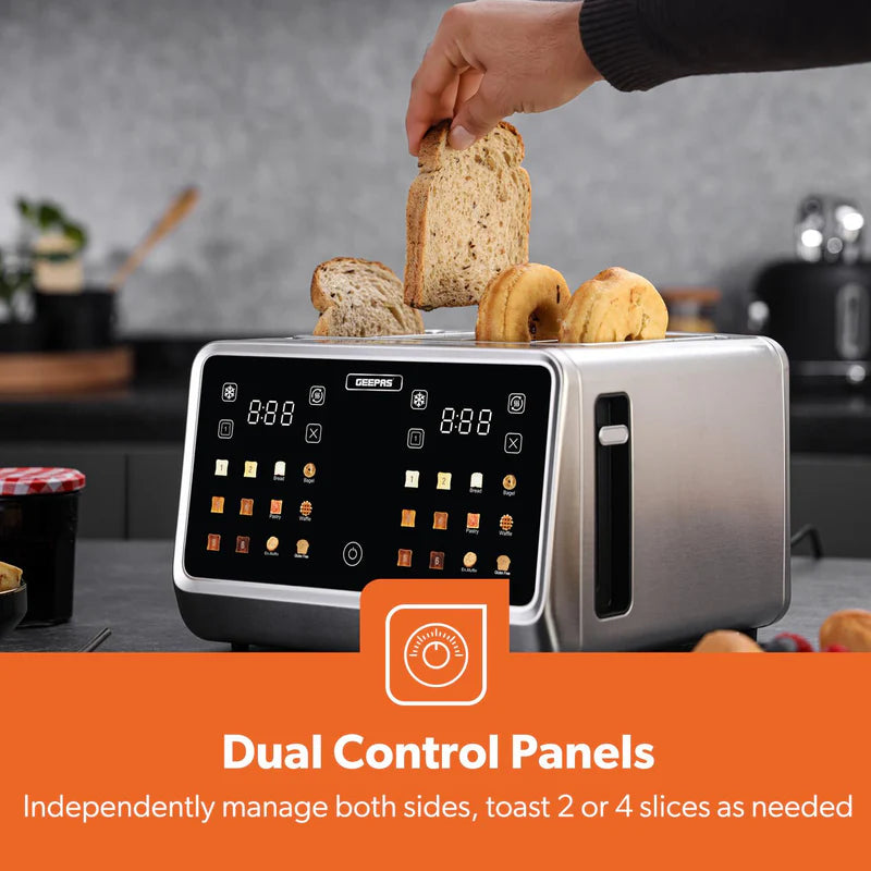 Geepas Digital 4 Slice Toaster GBT 36569UK