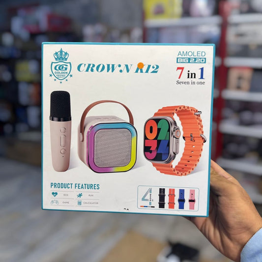 7 in 1 Crown K12 Smart Watch