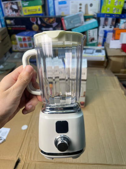 Retro Series Countertop Blender - Large Jar, Stainless Steel Blades, Black & Cream