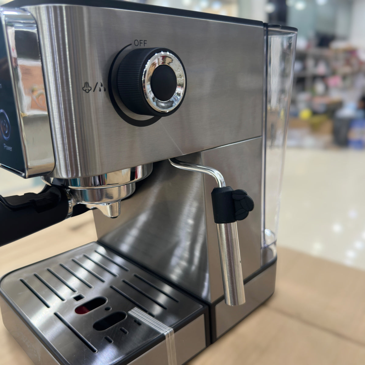 UAKEEN 1350W Espresso Coffee Machine with Built-In Grinder & LED Touch Screen (Model ZL-1509)