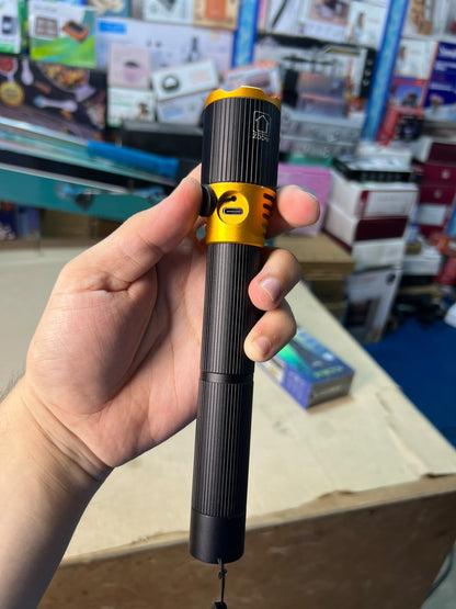 COBA Powerful LED Flashlight CB-2076-1 - 10000mAh, Type-C Rechargeable, 3000m Range