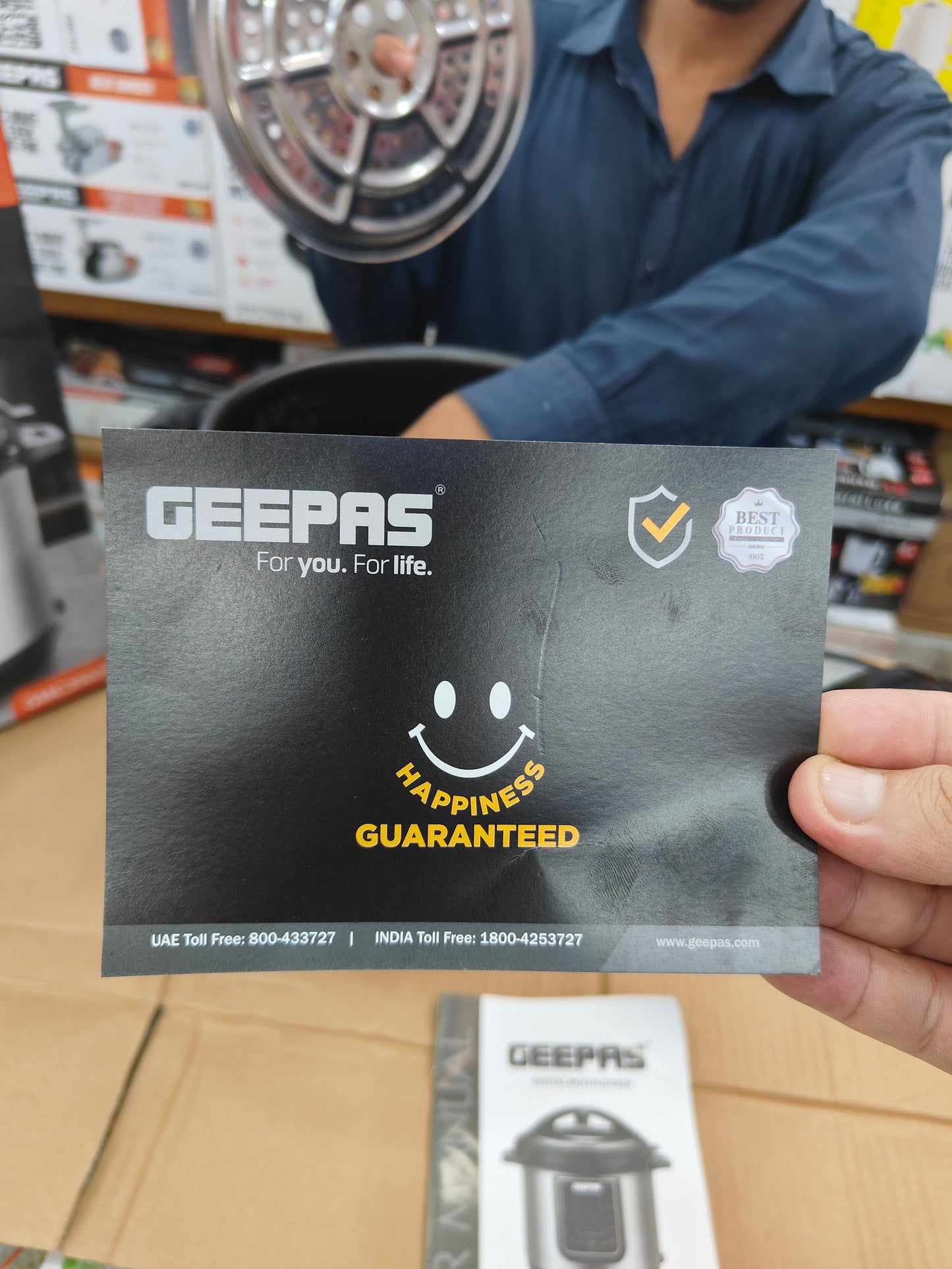 Original Geepas Pressure cooker 8L