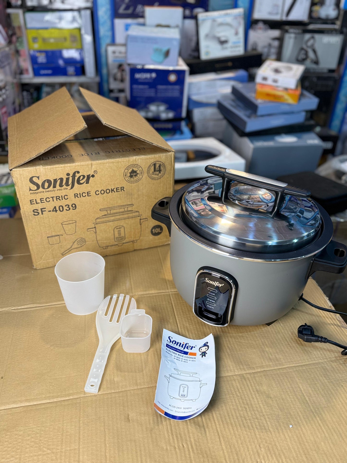 Sonifer Electric Rice Cooker SF-4039 10L
