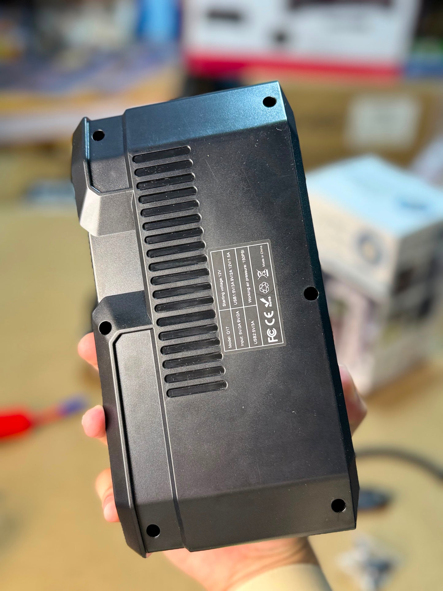 4-in-1 Jump Starter with Air Compressor 12V Diesel Universal