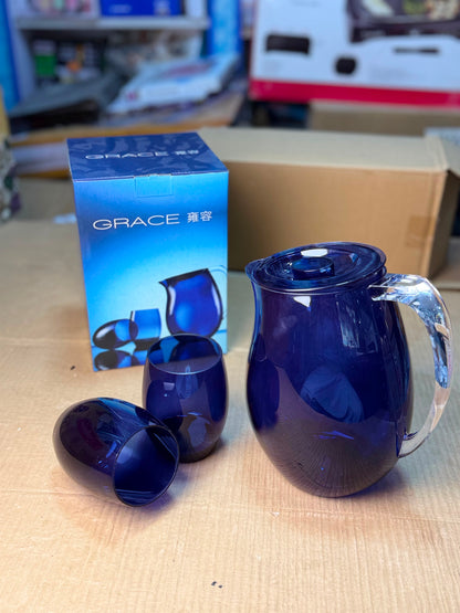 GRACE Elegant Water Pitcher Set with Glasses