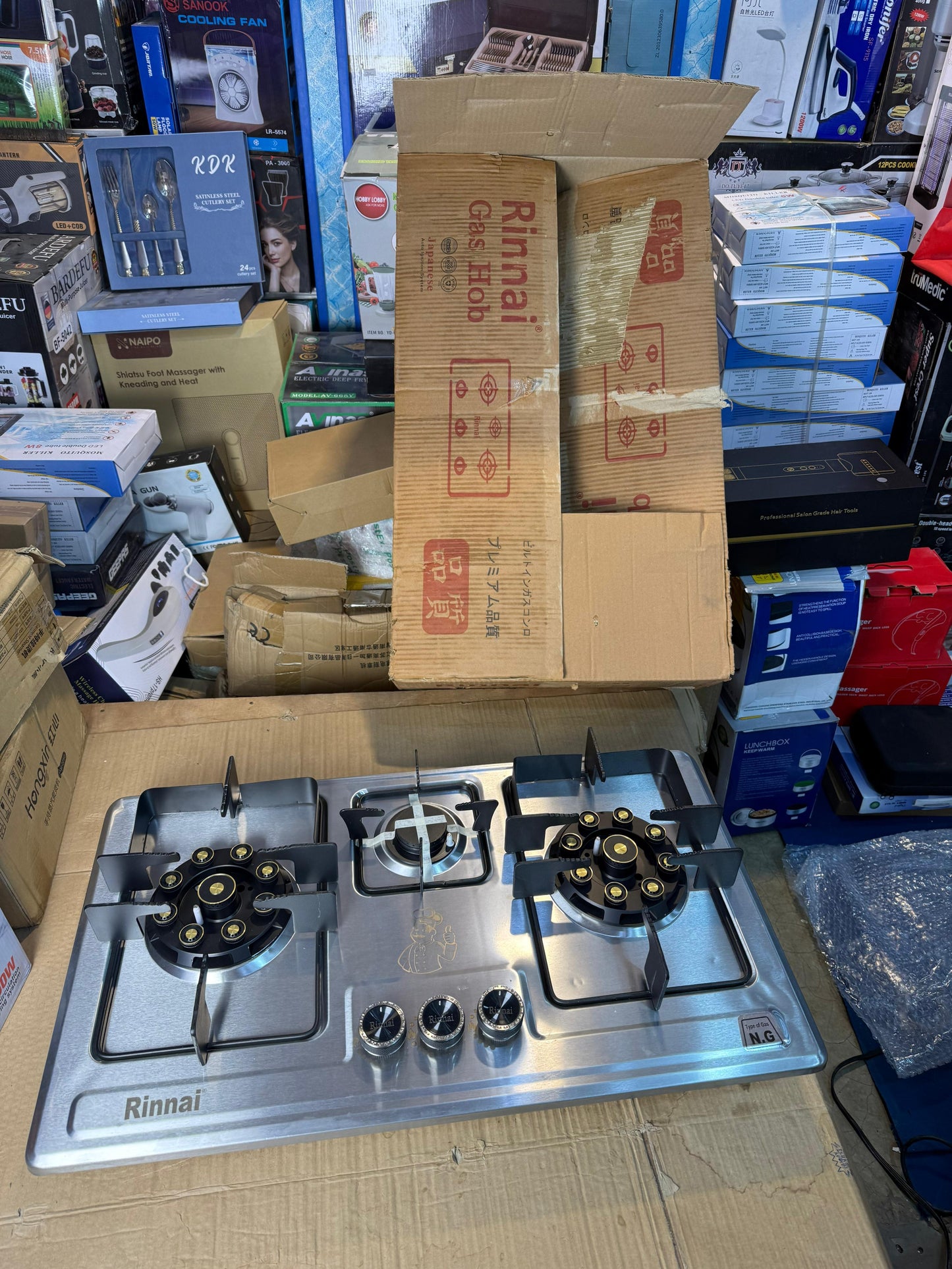 Rinnai 3 burner stainless steel Gas Stove