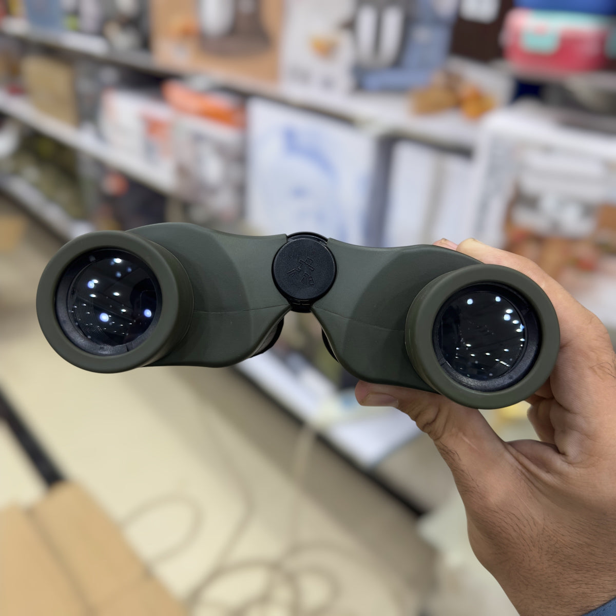 High Quality 16x30 Binoculars - Army Green with Carry Pouch, Neck Strap & Cleaning Cloth