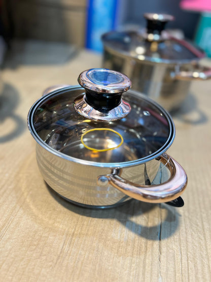 DT 12pcs Cookware Set – Nonstick Pots & Pans Kitchen Set