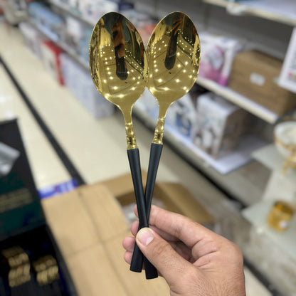 Germany High Quality Polished Cutlery Set - Stainless Steel Gold Flatware