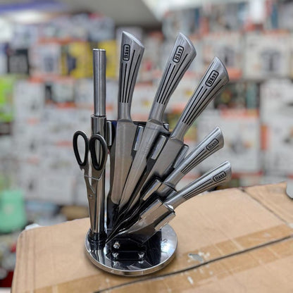 Bass 8pcs kitchen knife set [ Random color]
