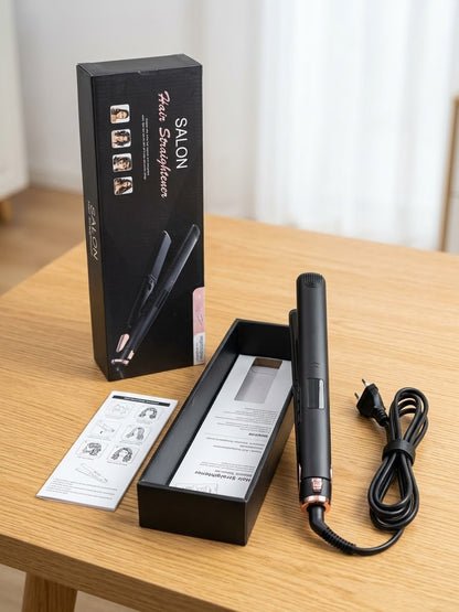 Salon Professional Hair Straightener - 4-in-1 Flat Iron for Straightening, Curls & Waves