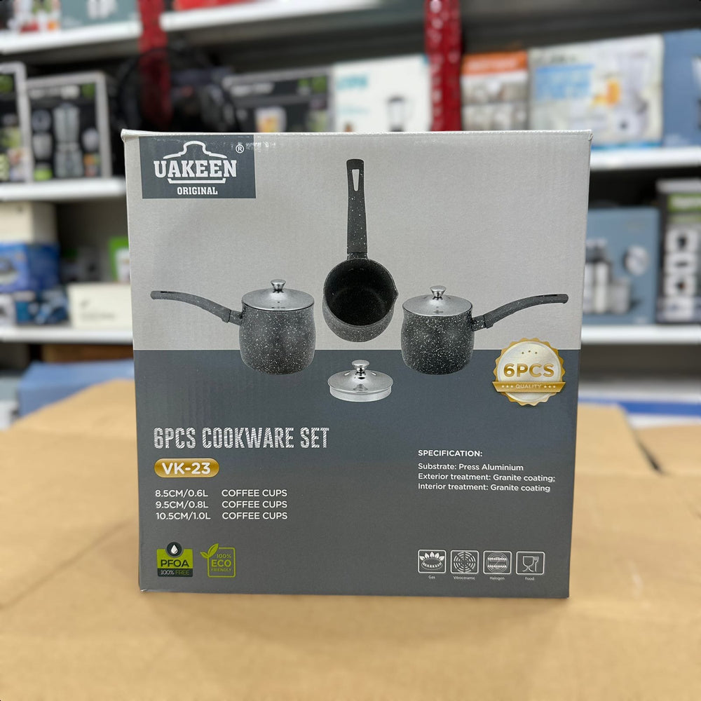 Uakeen Aluminum Coffee Cups/Cookware Set 6pcs VK-23