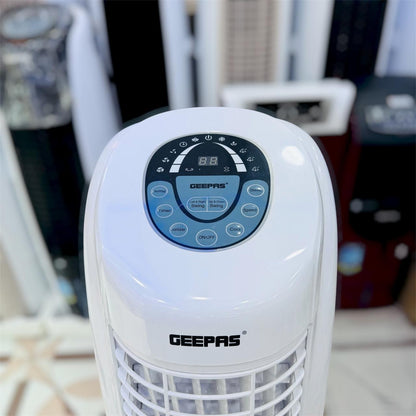 Geepas Tower Air Cooler With Remote & LED Screen Control