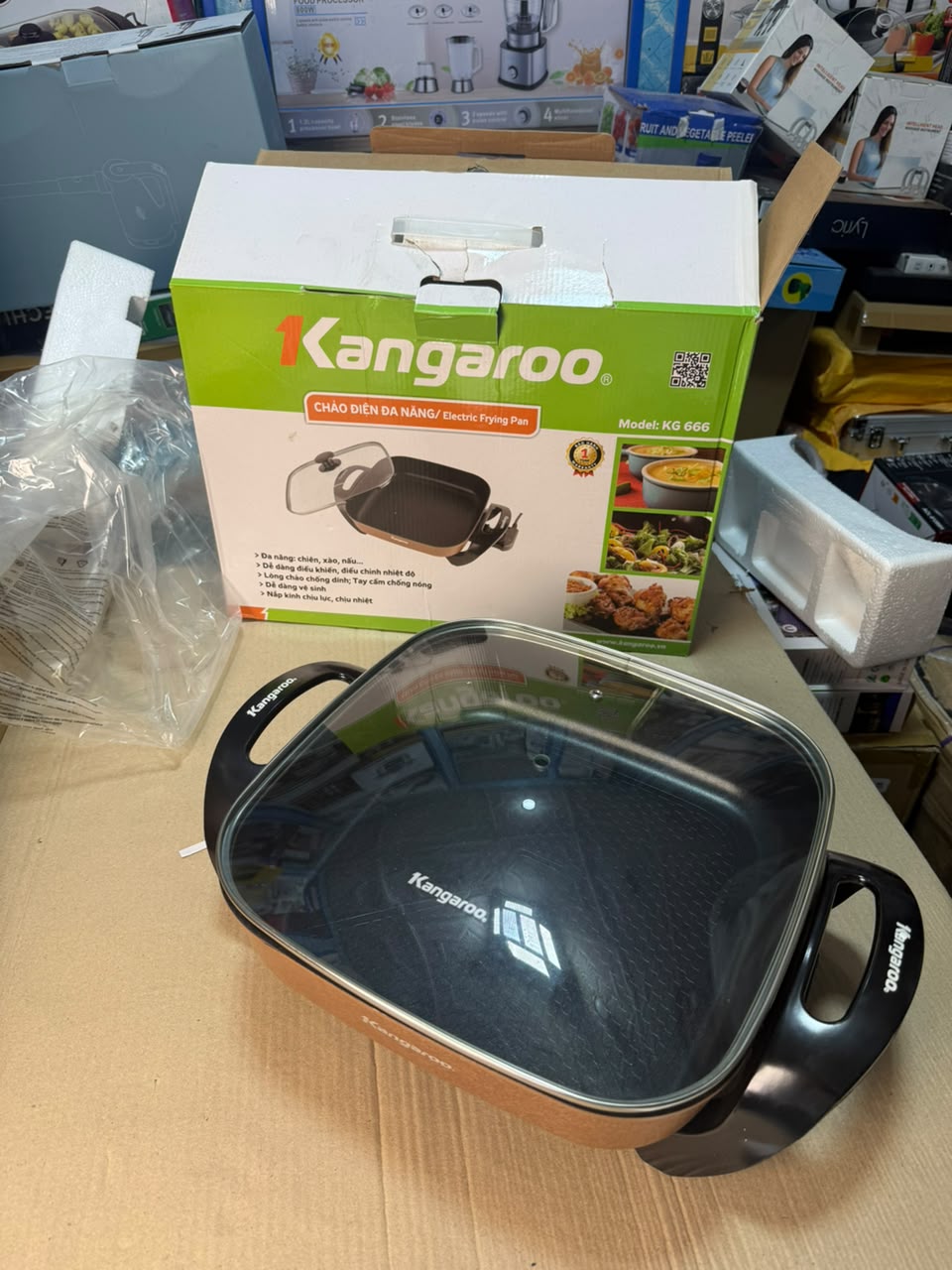 Kangaroo Electric Frying Pan KG-666
