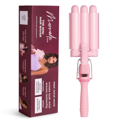 Mermaid Pro Mini Hair Waver 25mm Pink
