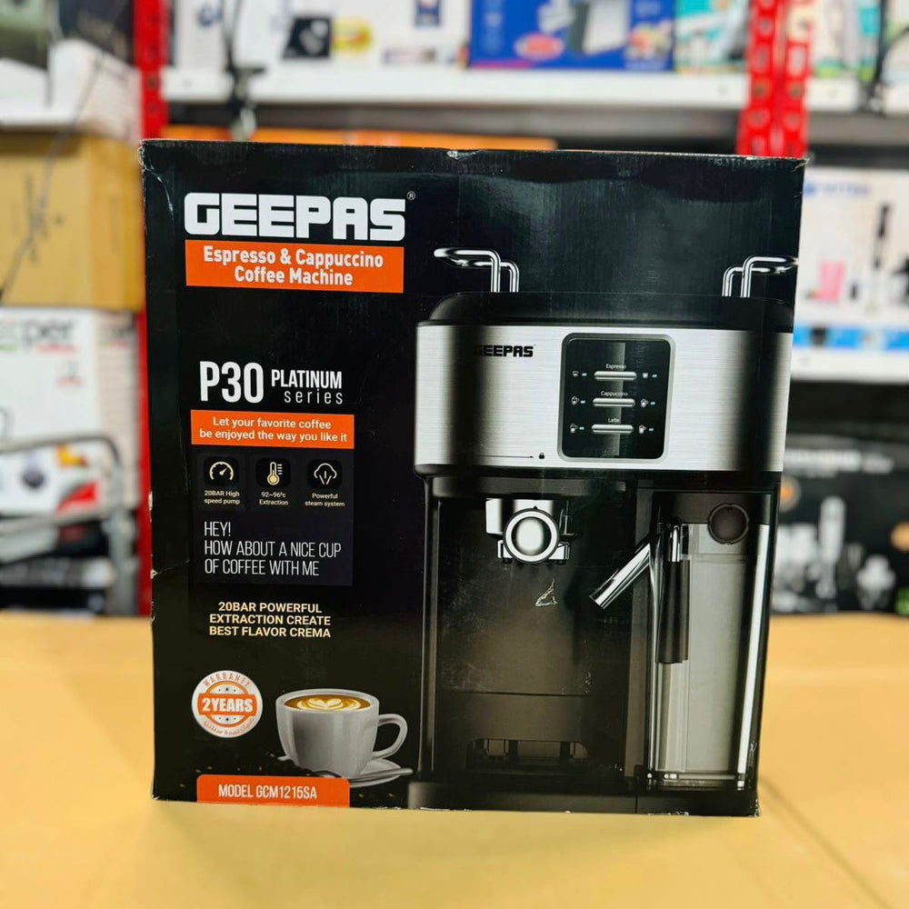 GEEPAS 1250W 3 in 1 Coffee Machine-1215
