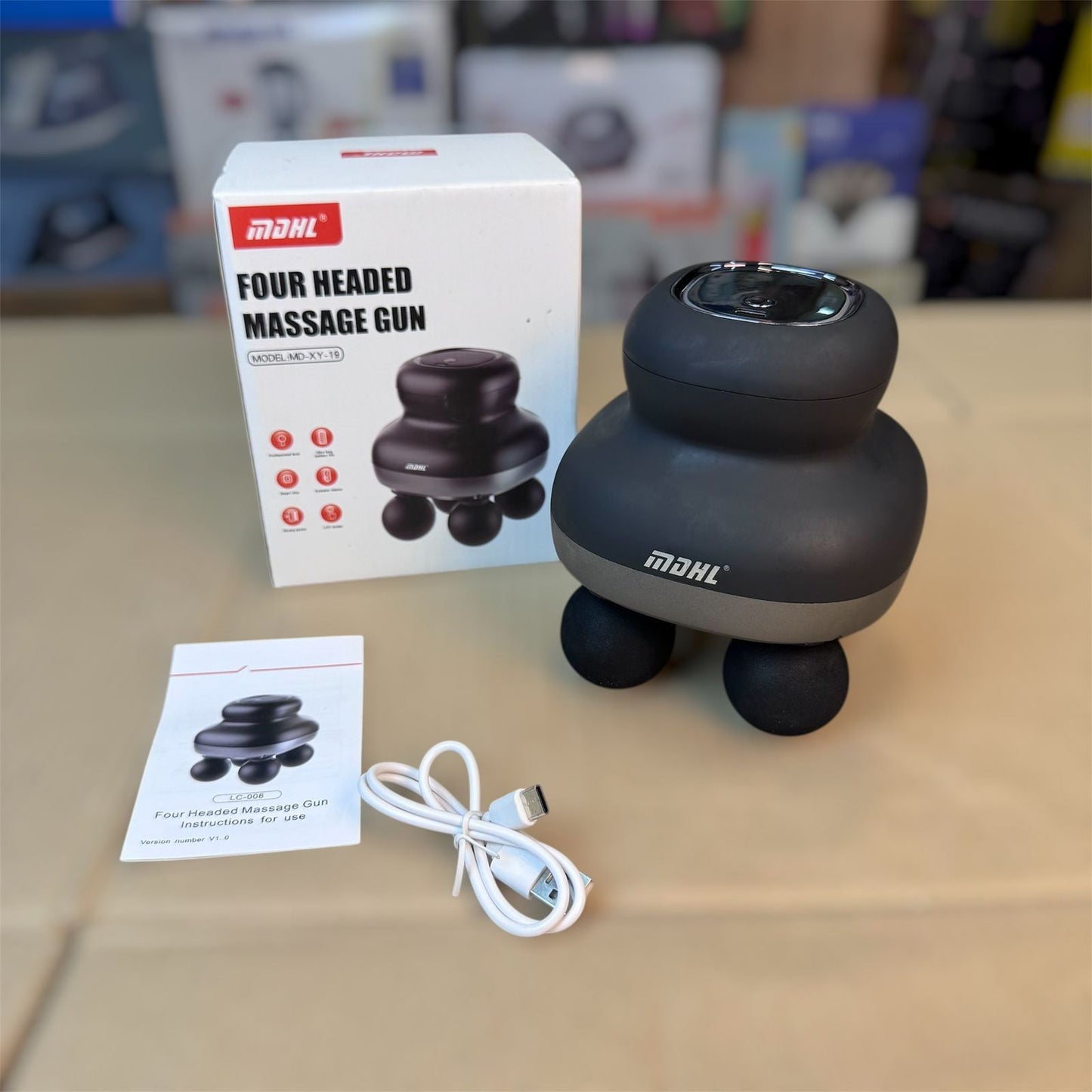 MDHL Four Headed Percussion Therapy Body Massager