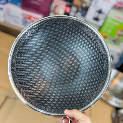 lot imported lesser coating deep fry pan 32CM food stamer