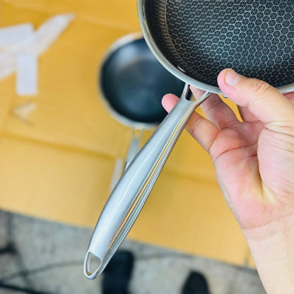 honeycomb lesser coating fry pan
