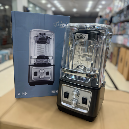 UAKEEN 2.0L Commercial Soundproof Blender | 2000W Heavy Duty Ice Crusher & Smoothie Maker (Model ZL-2404)