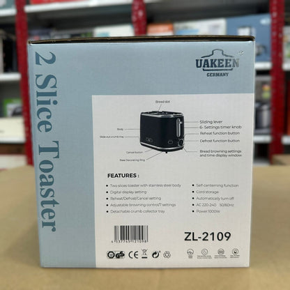Uakeen Digital Display Electric Toaster ZL-2109