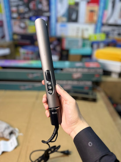 Digital Display Hair Straightener Flat Iron - Adjustable Temperature, Slim Metallic Body