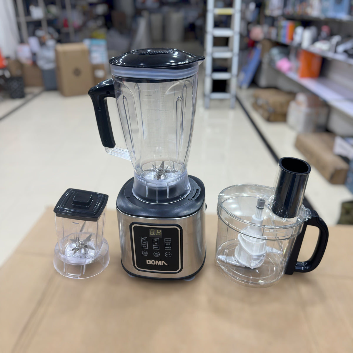 BOMA BM-765 Electric Blender - 9-in-1, 1000W, Touchscreen, Multi-Function Food Mixer