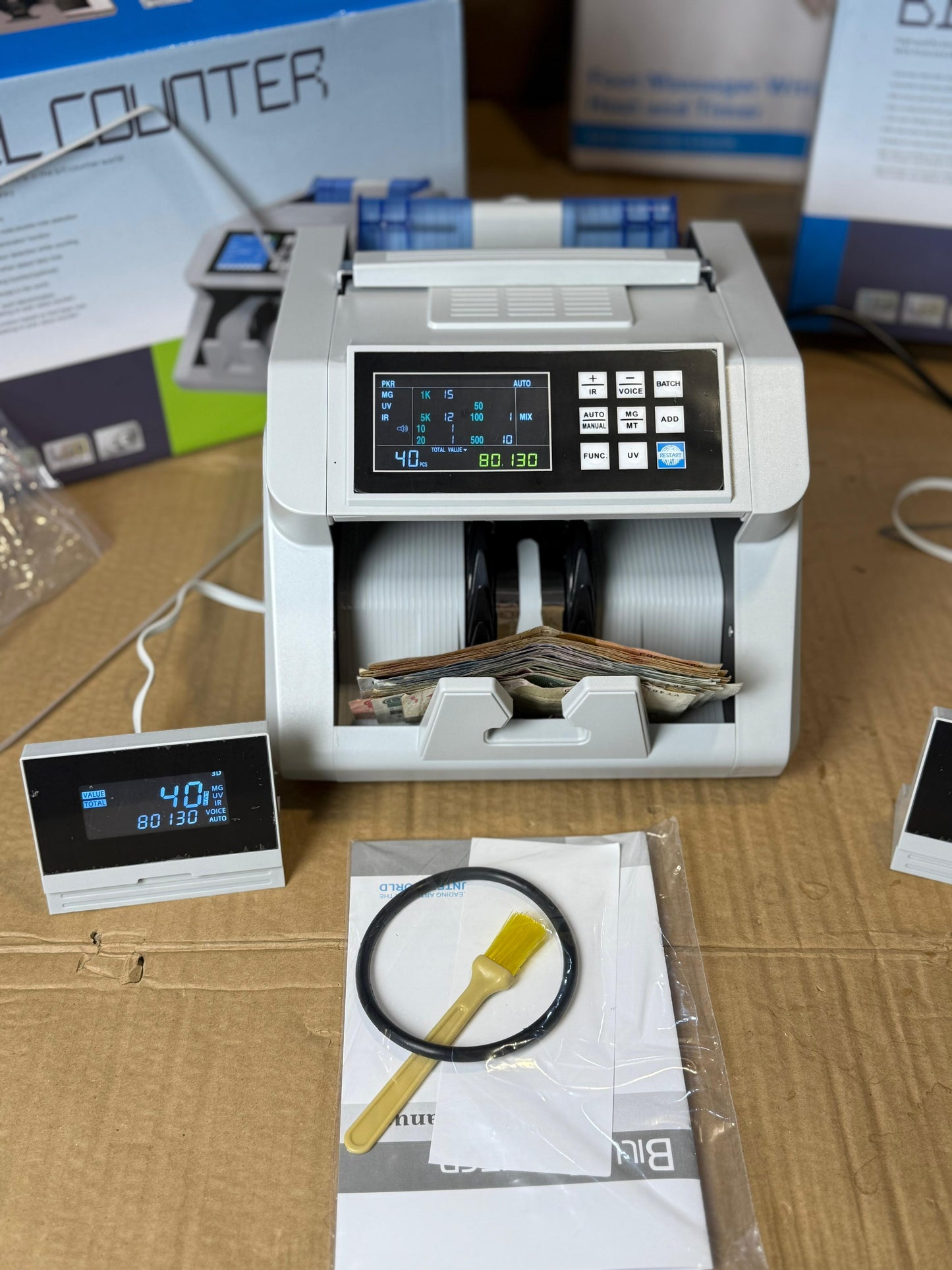 Mix value Bill counter mechine &  Rechargeable