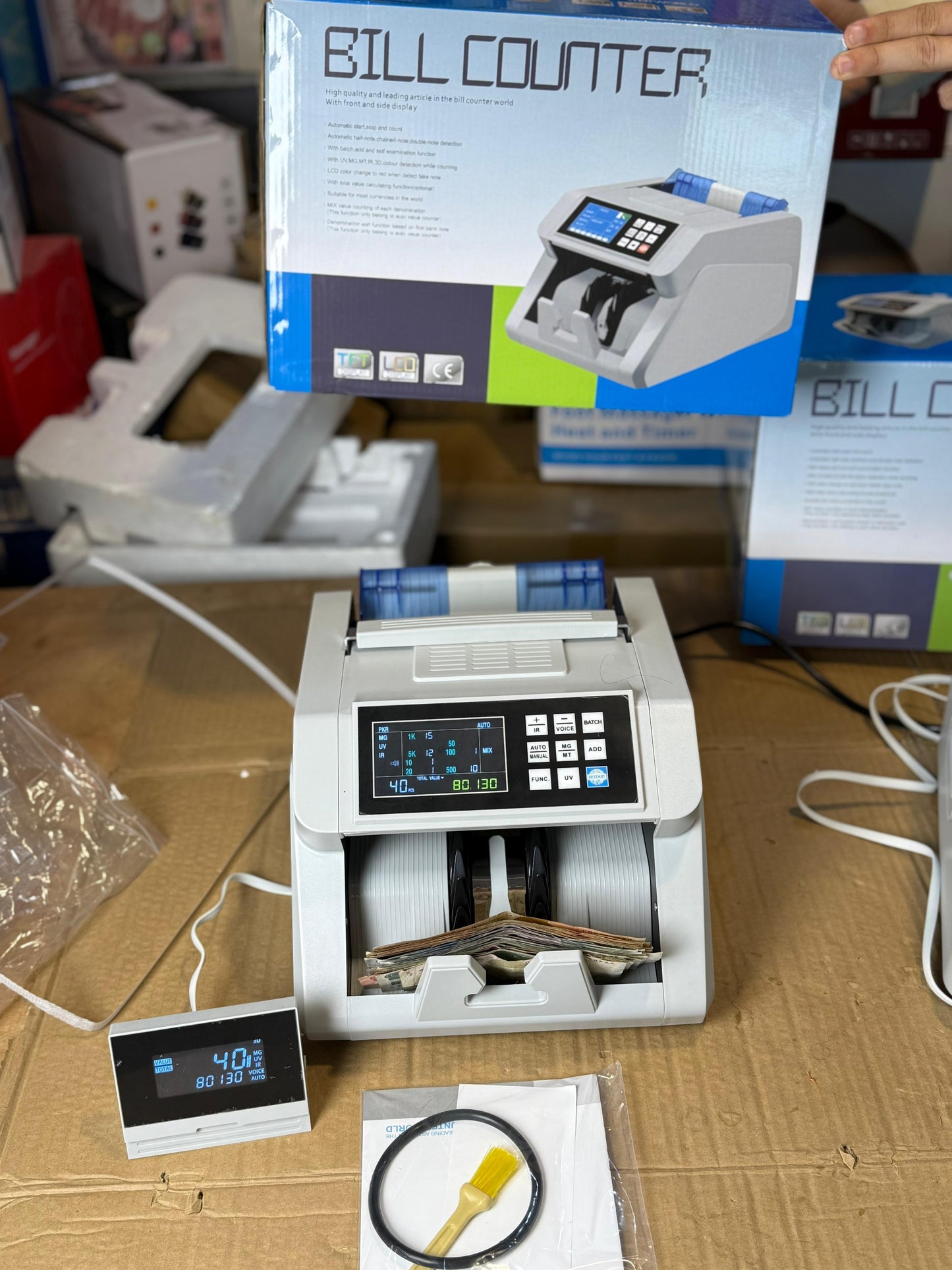Mix value Bill counter mechine &  Rechargeable