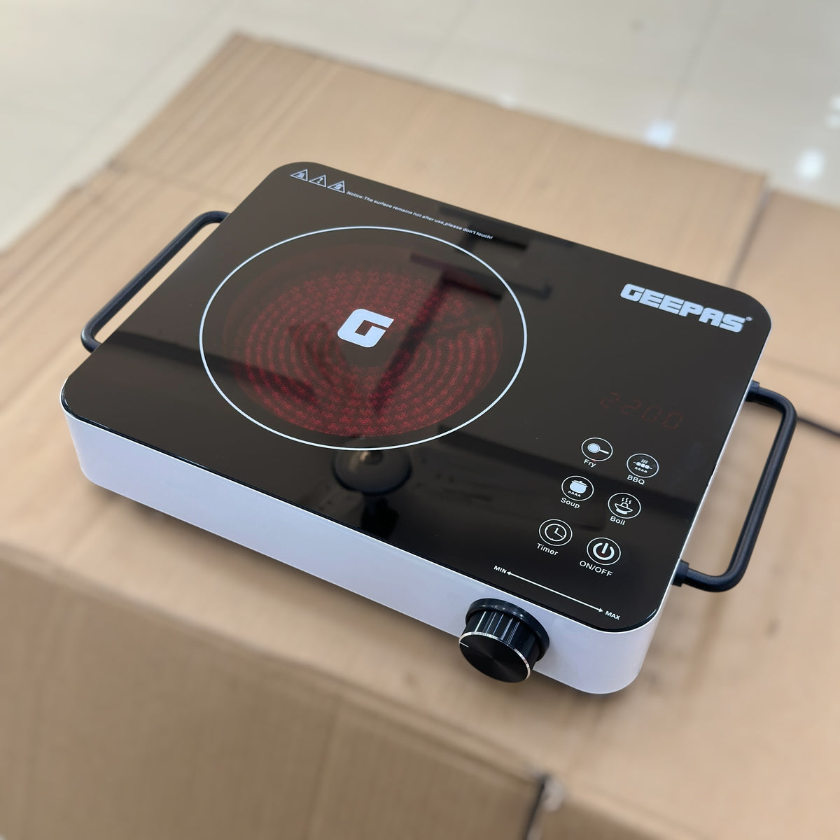 Geepas Digital Infrared Cooker GIC33022P 2200W