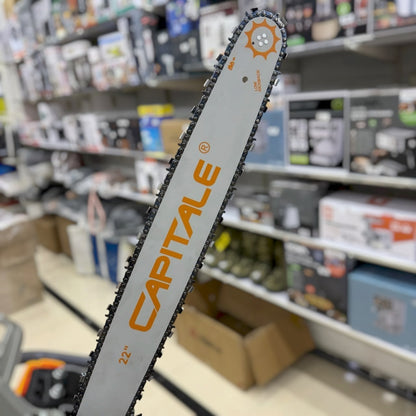CAPITALE Professional Chain Saw CS100221 - 22 Inch (550mm) Guide Bar for Wood & Tree Cutting