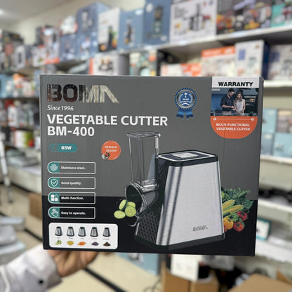 BOMA BM-400 5-in-1 Vegetable Cutter - Stainless Steel Slicer, Grater & Chopper