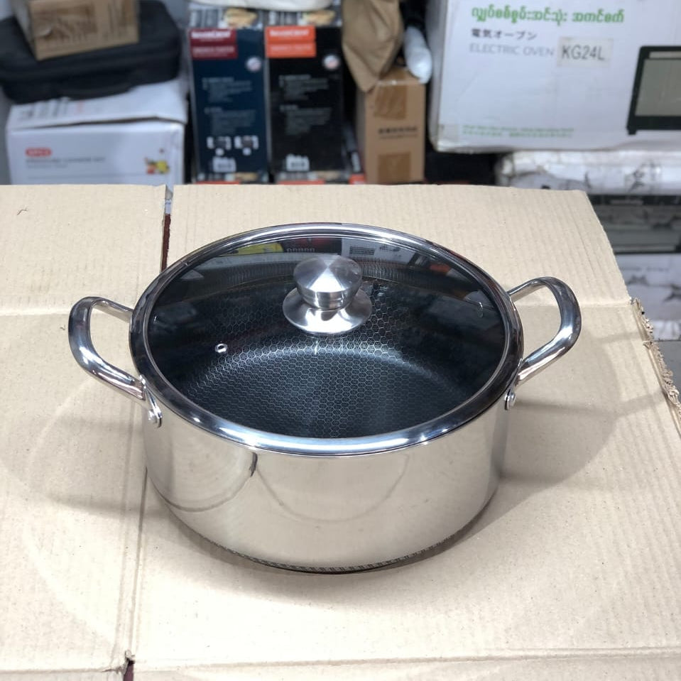 honeycomb lesser coating 4 pcs casserole set