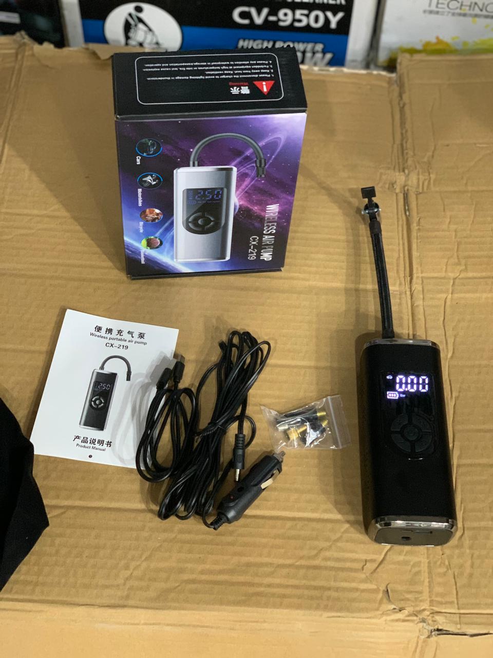 Rechargeable Wireless Air Pump & Power Bank