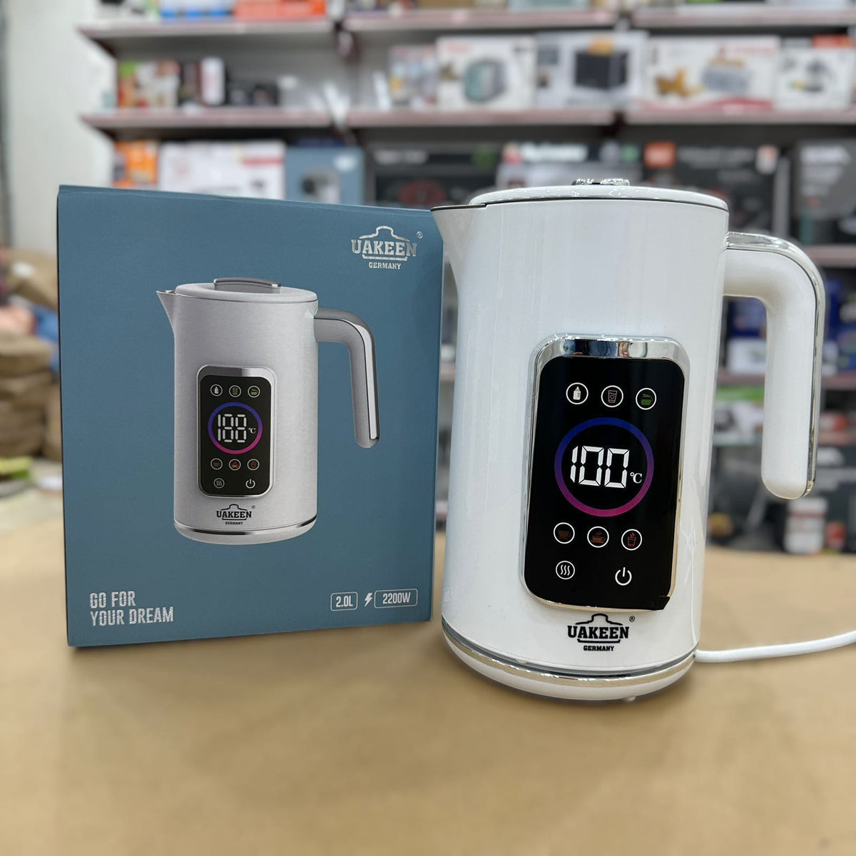 Uakeen 2L Digital Keep Warm Electric Kettle ZL-042