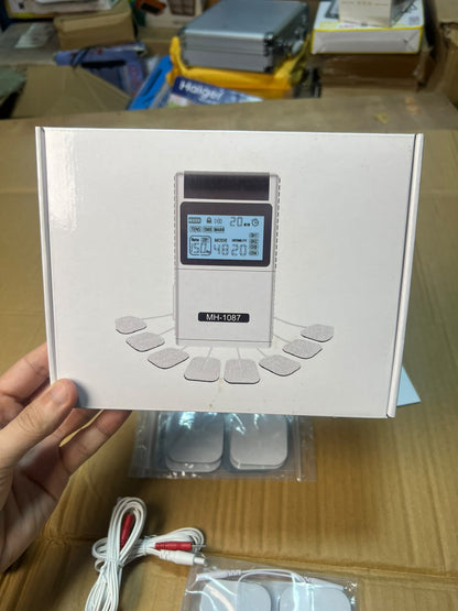 Digital TENS/EMS Muscle Stimulator MH-1007 - Dual Channel Rechargeable Pulse Massager