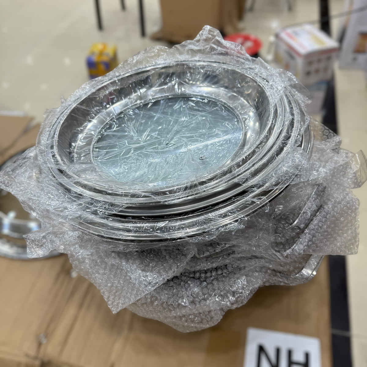 Stainless Steel Honeycomb Non-Stick Wok Pan with Lid - 32cm, 34cm, 36cm
