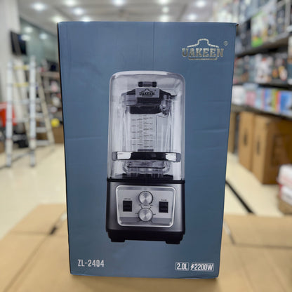 UAKEEN 2.0L Commercial Soundproof Blender | 2000W Heavy Duty Ice Crusher & Smoothie Maker (Model ZL-2404)