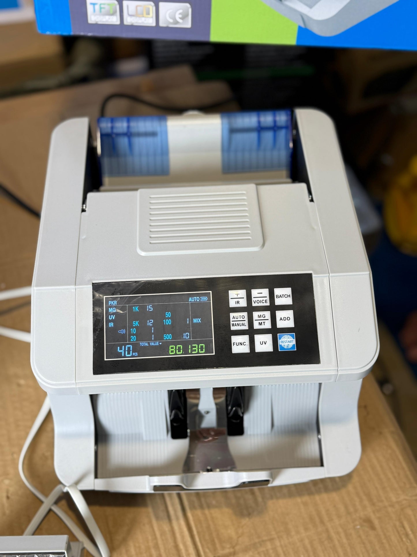 Mix value Bill counter mechine &  Rechargeable