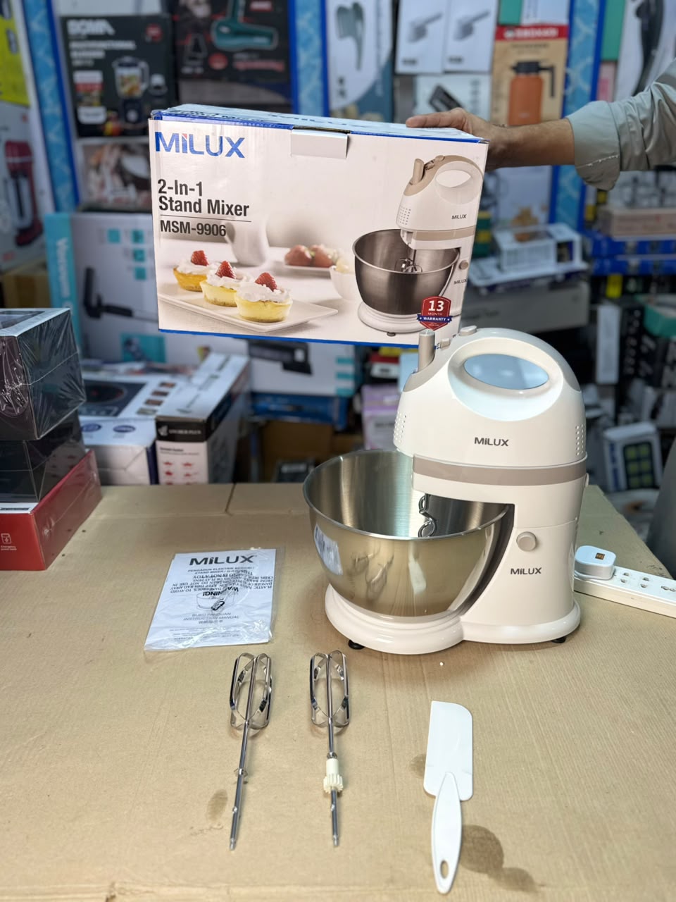 MILUX 2-in-1 Stand Mixer MSM-9906