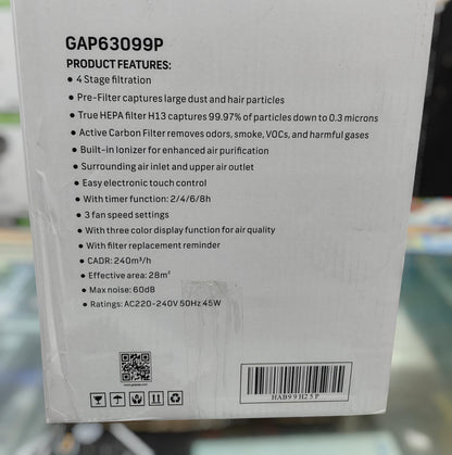 Geepas air purifier GAP 63099P