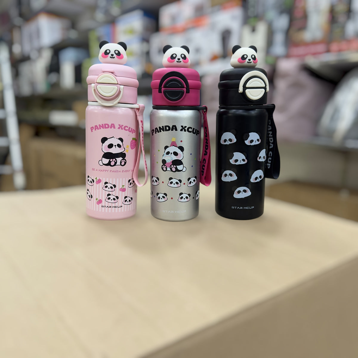 Panda 550ml Stainless Steel Water Bottle