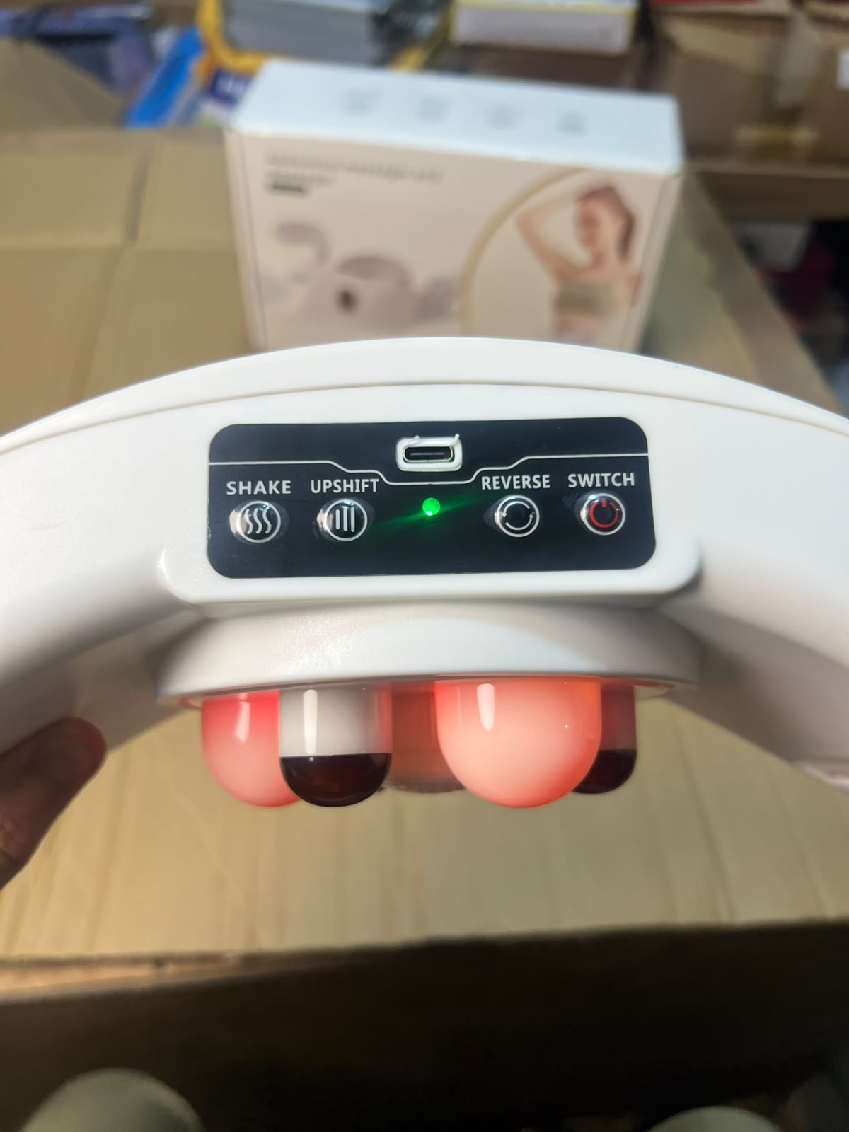 Abdominal Massager Belt ML-116A/B - Heat Therapy Rechargeable Waist & Belly Massager